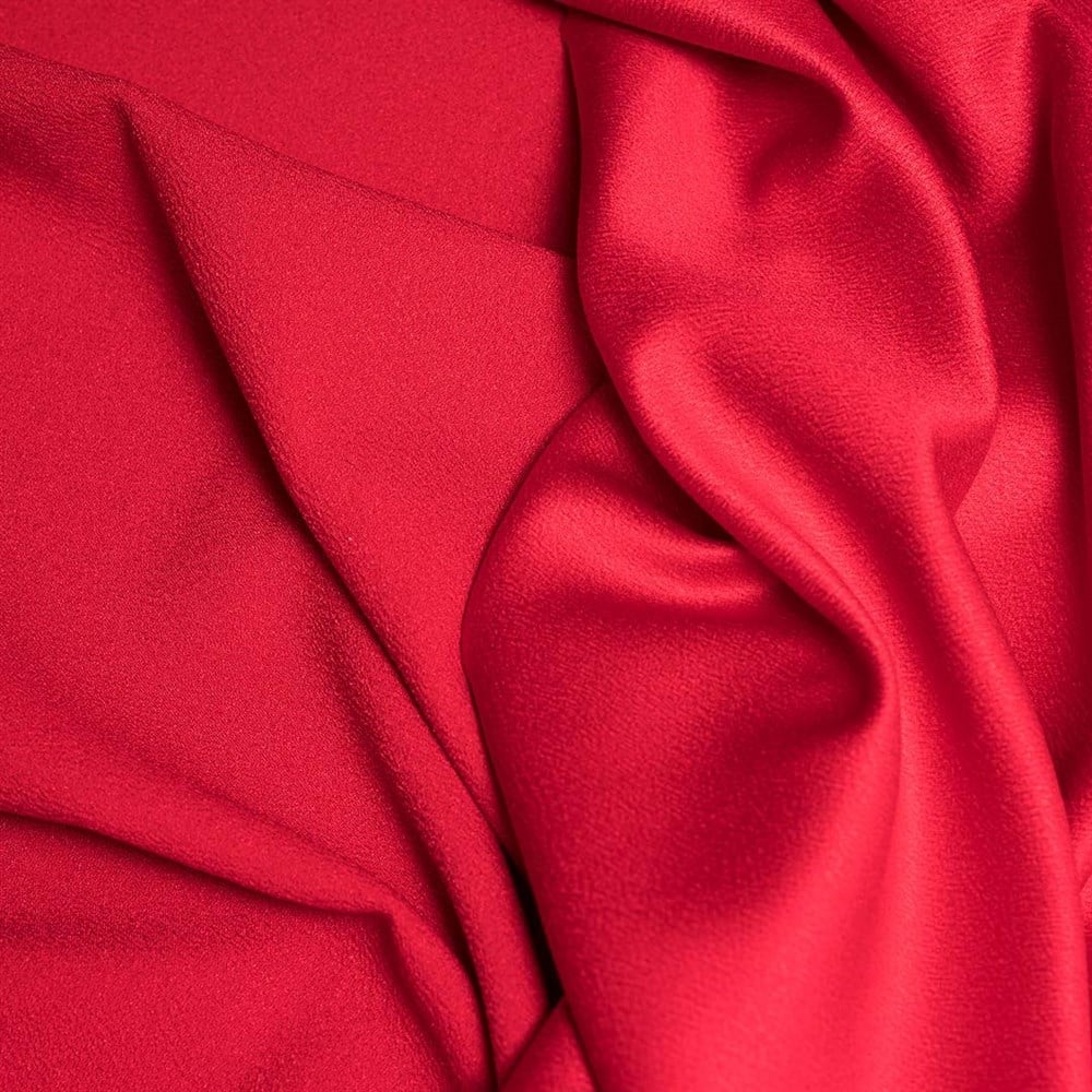 Diamond Satin Fabric Red 252