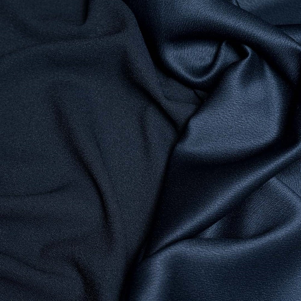 Diamond Satin Fabric Dark Blue 13