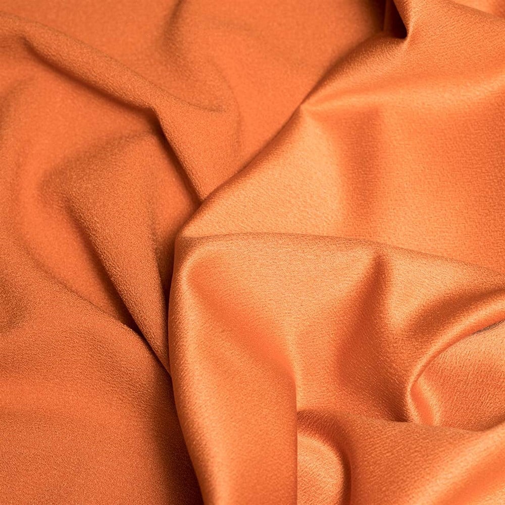 Diamond Satin Fabric Dark Orange 2154