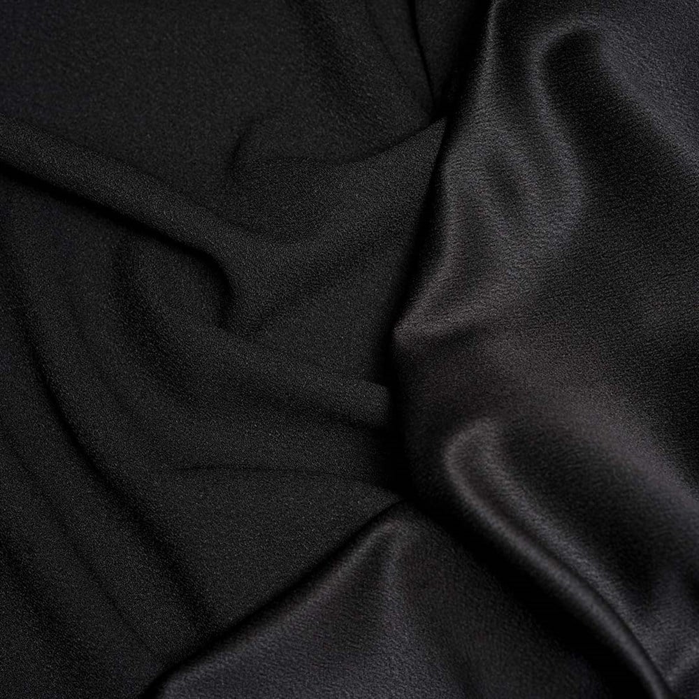 Diamond Satin Fabric Dark Black 15