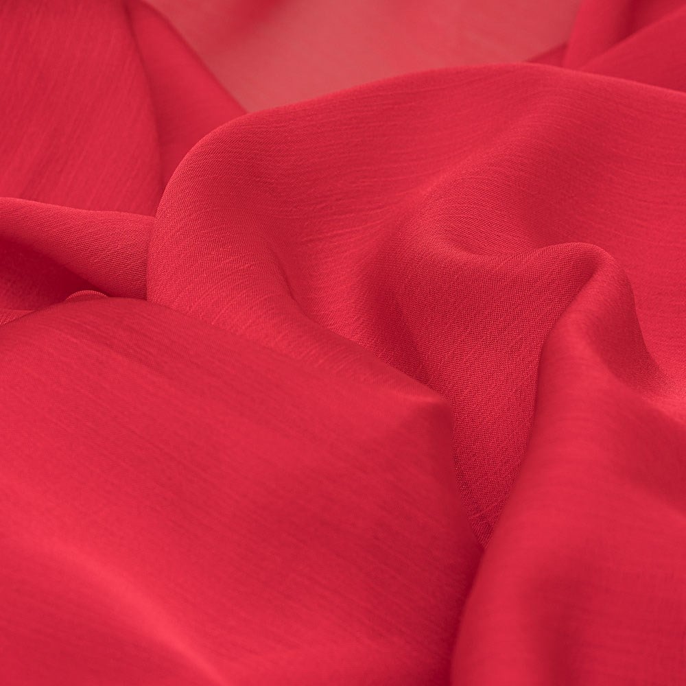 Janjan Chiffon Fabric Red 11